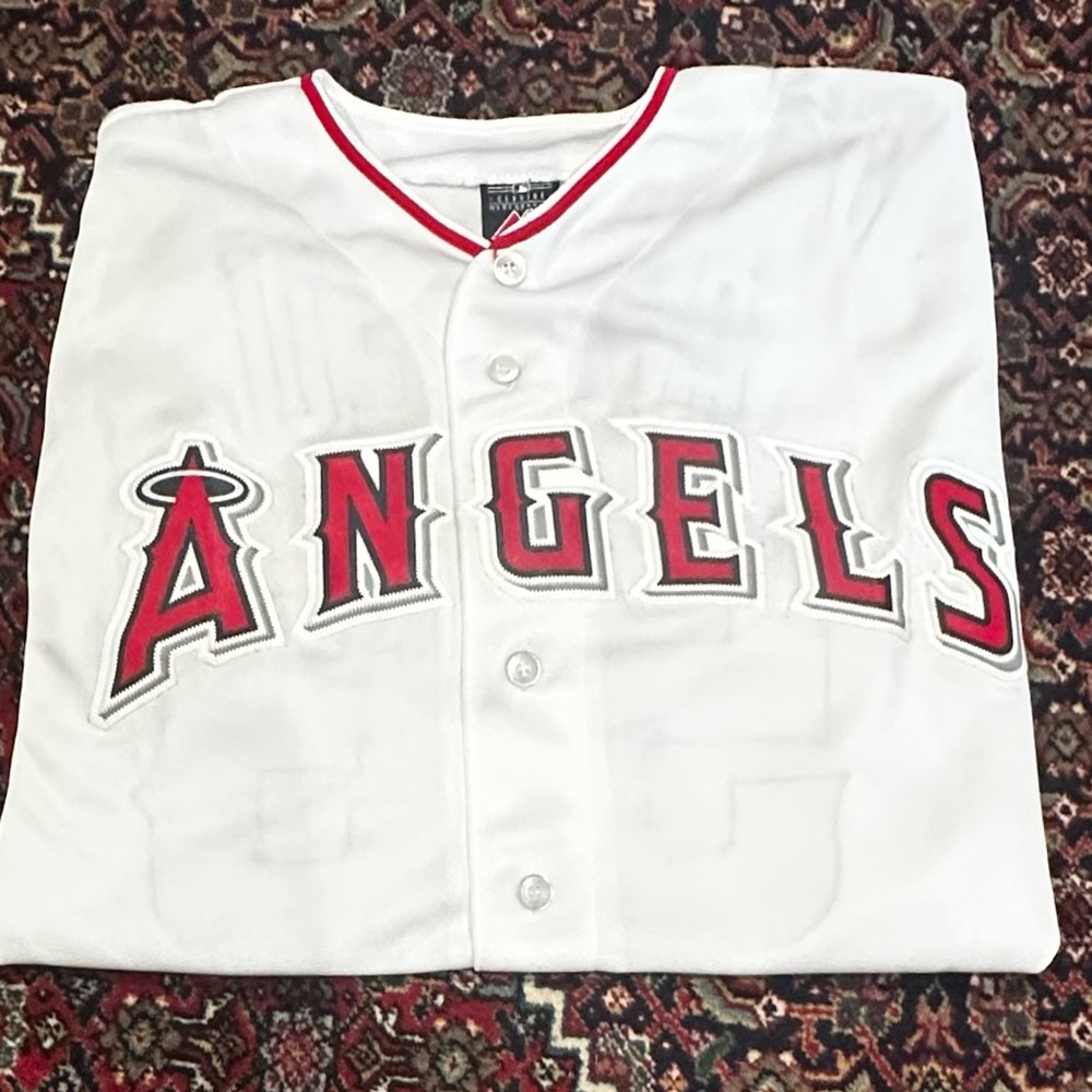 VINTAGE MAJESTIC BOBBY ABREU LOS ANGELES ANGELS JERSEY SIZE XL.